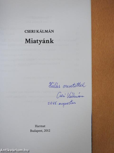 Miatyánk (dedikált példány)