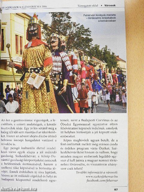 Nyugdíjasok Kalendáriuma 2016