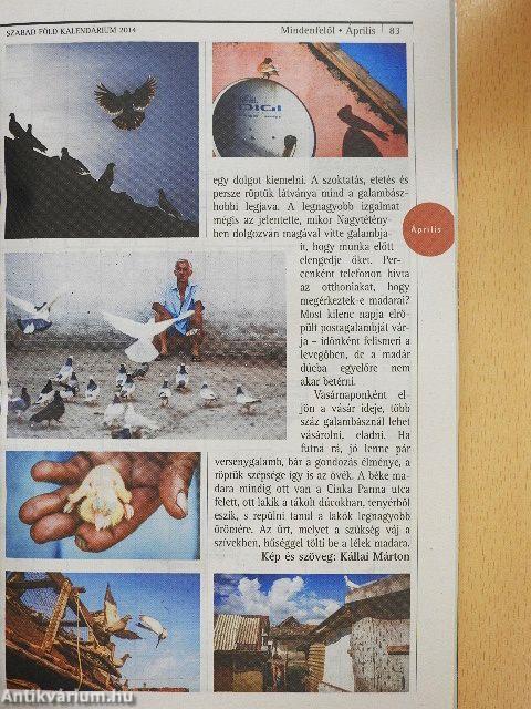 Szabad Föld kalendárium 2014.