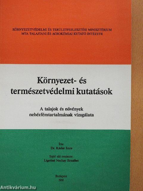 Környezet- és természetvédelmi kutatások
