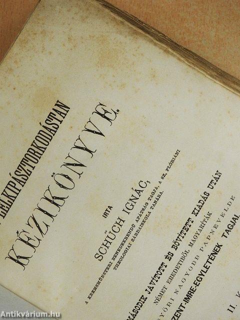 A lelkipásztorkodástan kézikönyve II. (töredék)