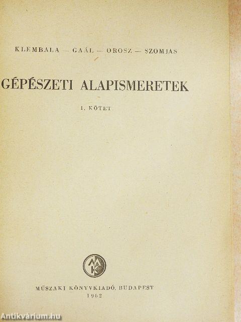 Gépészeti alapismeretek 1. (töredék)