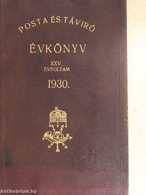 Posta- és táviró évkönyv 1930.