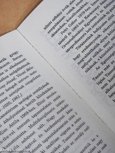 Az urológia négy évtizede Szegeden