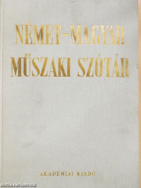 Német-magyar műszaki szótár