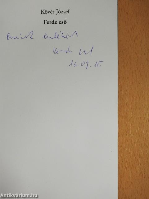 Ferde eső (dedikált példány)