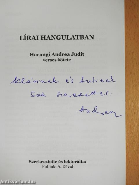 Lírai hangulatban (dedikált példány)