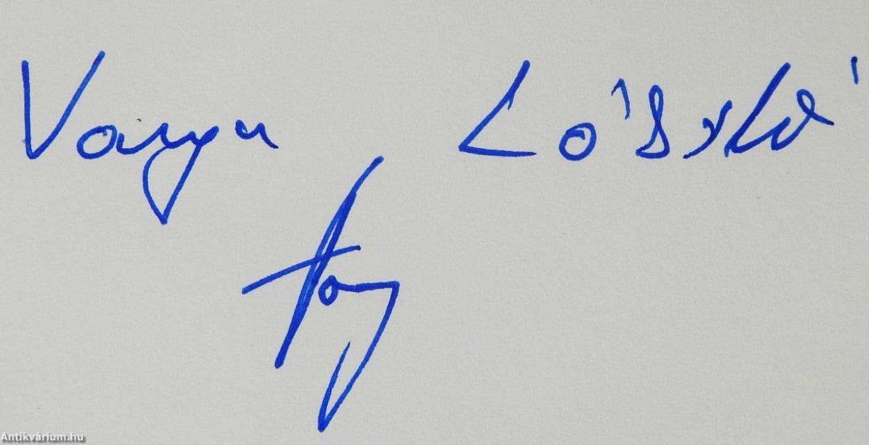 Barátság, kultúra és emlékezés (dedikált példány)