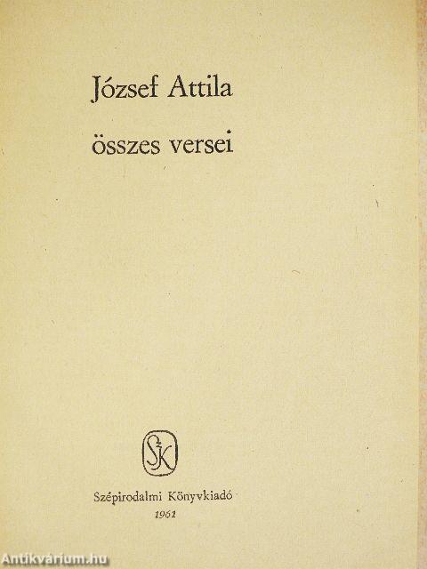 József Attila összes versei