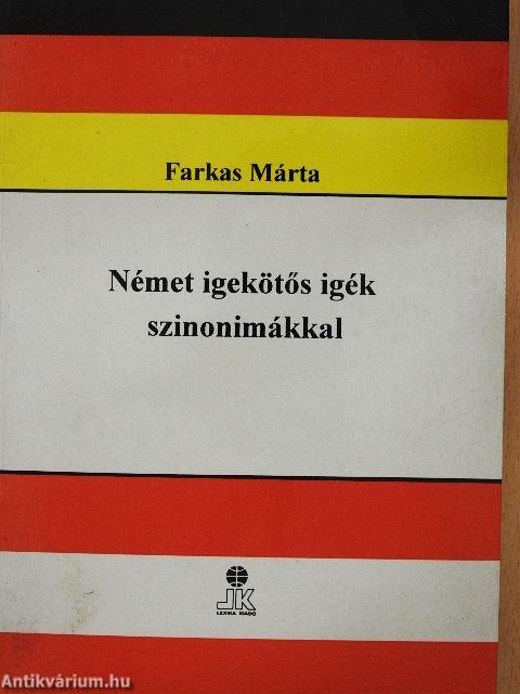 Német igekötős igék szinonimákkal