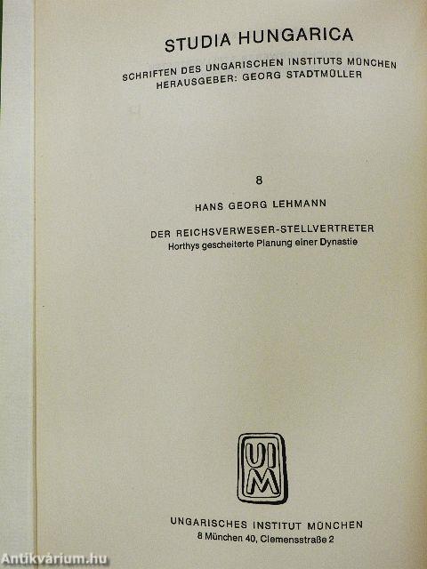 Der Reichsverweser-Stellvertreter