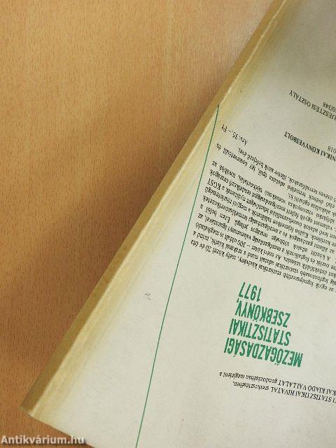 Mezőgazdasági adatok 1977/2-3.