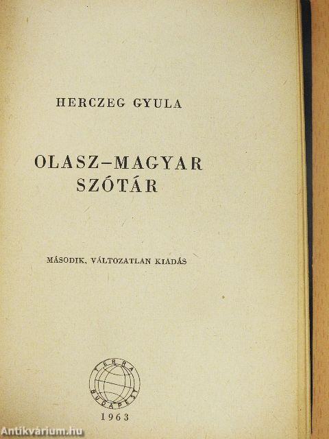 Olasz-magyar szótár