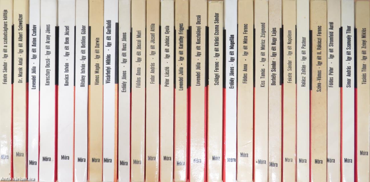 "25 kötet az Így élt... sorozatból (nem teljes sorozat)"