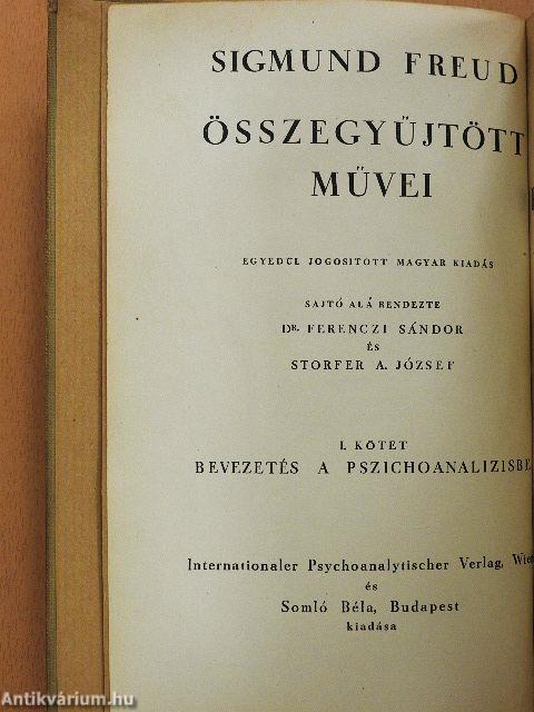 Bevezetés a pszichoanalízisbe