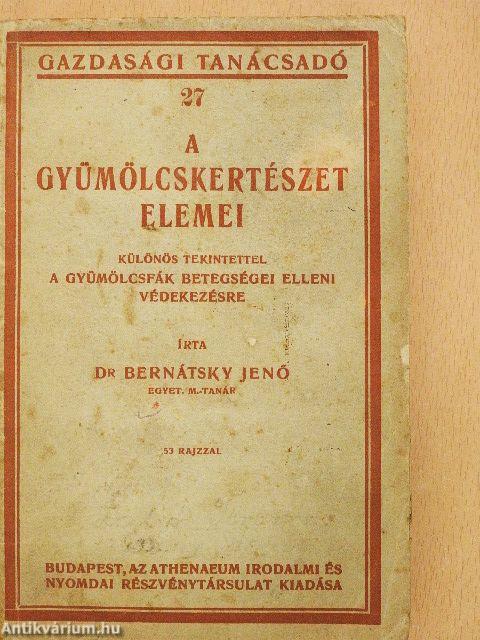 A gyümölcskertészet elemei