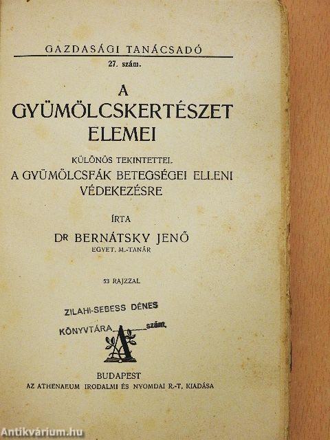 A gyümölcskertészet elemei