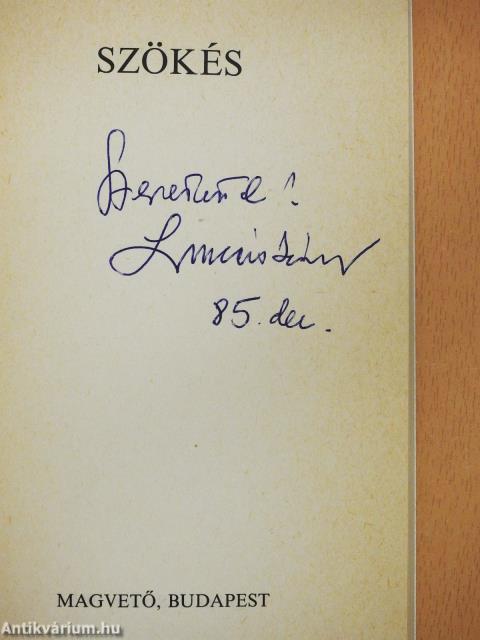 Szökés (dedikált példány)