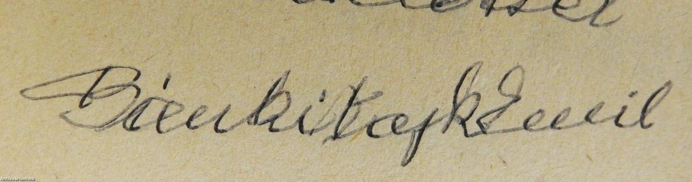 Attila hun király élete (dedikált példány)