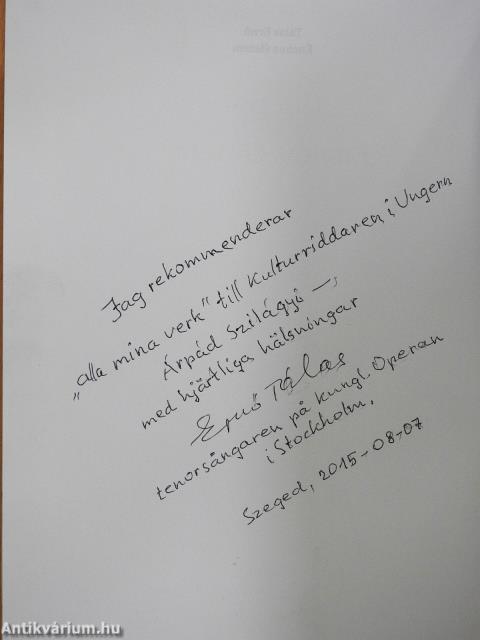 Énekes életem (többszörösen dedikált példány)
