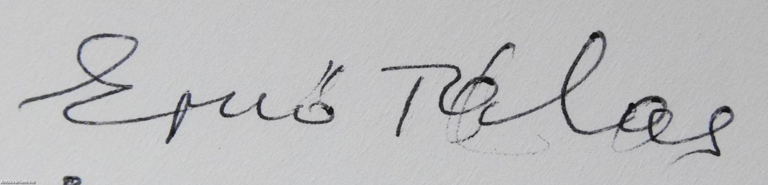Énekes életem (többszörösen dedikált példány)