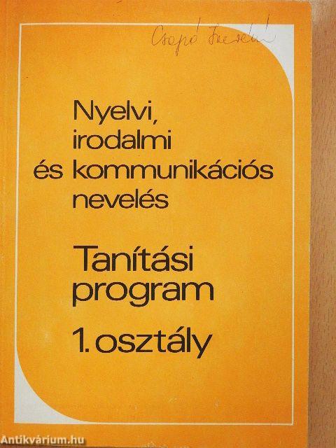 Tanítási program 1. osztály