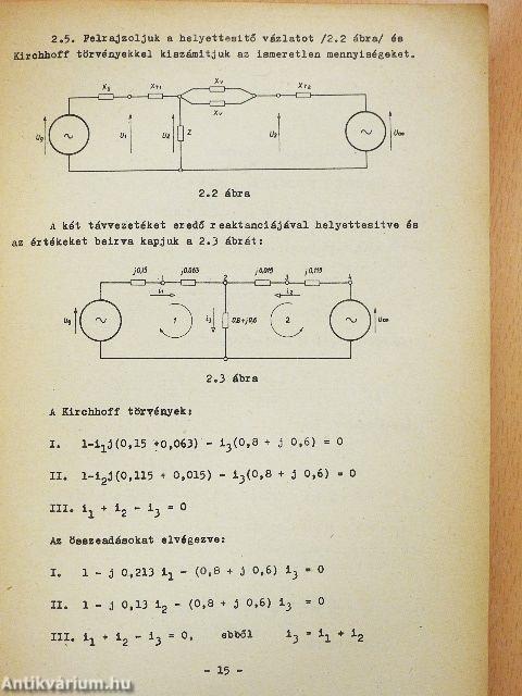 Villamosművek példatár