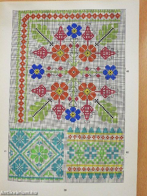 Tiszavidéki keresztszemes hímzésminták