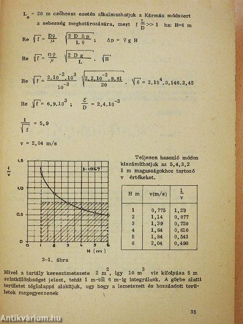 Vegyipari műveleti számítások I.
