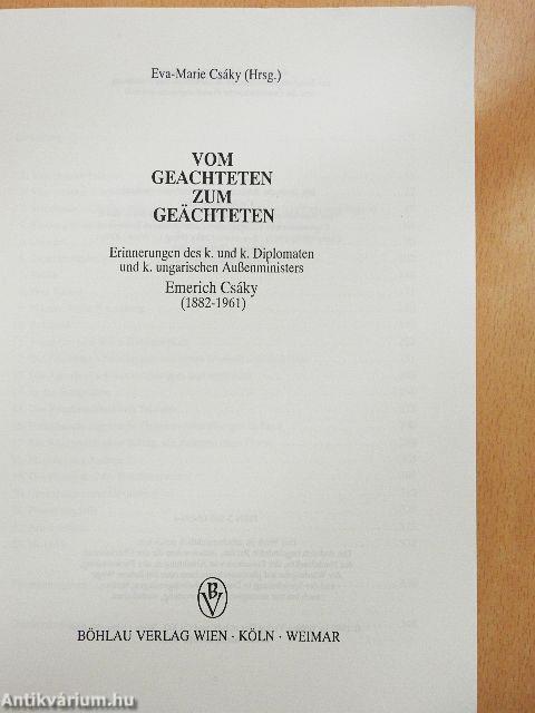 Vom Geachteten zum Geächteten