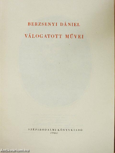 Berzsenyi Dániel válogatott művei