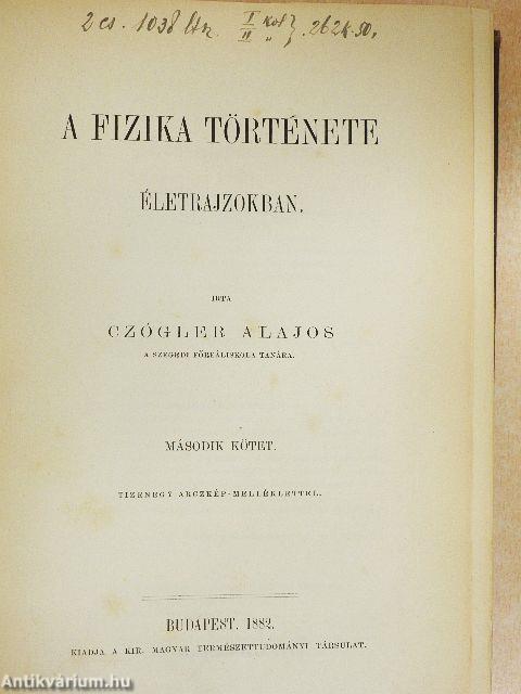 A fizika története életrajzokban II. (töredék)