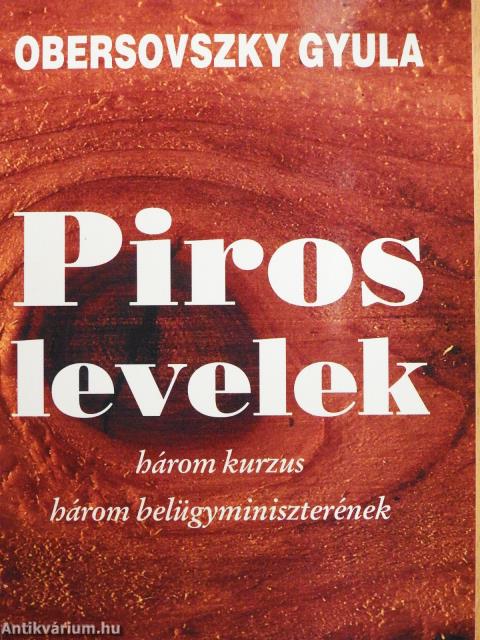 Piros levelek (dedikált példány)