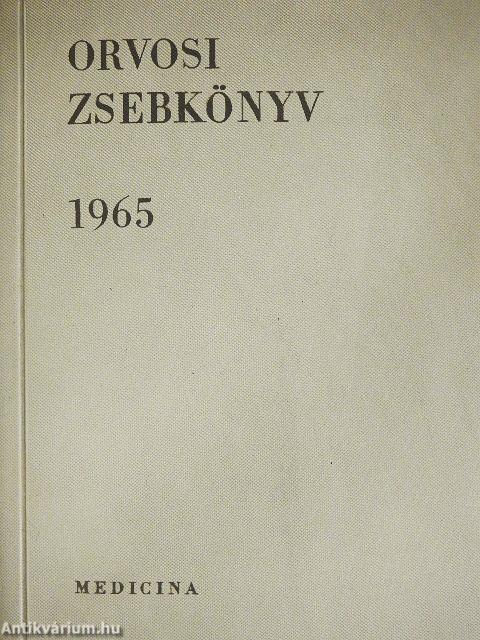 Orvosi zsebkönyv 1965