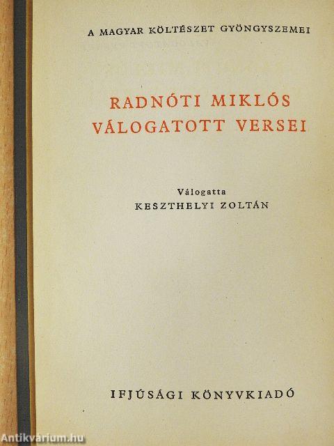 Radnóti Miklós válogatott versei