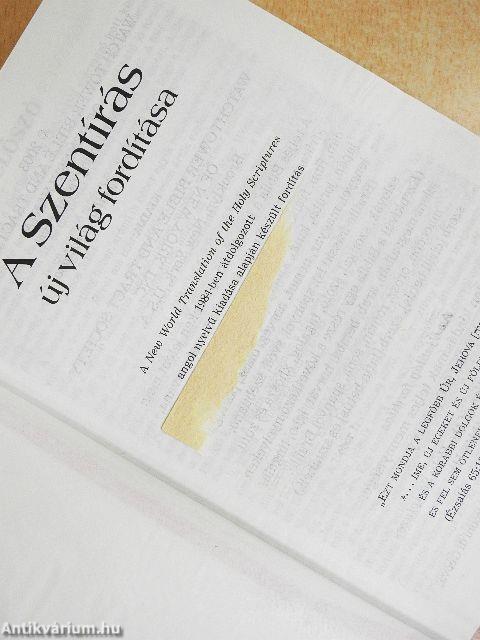 A Szentírás új világ fordítása
