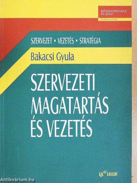 Szervezeti magatartás és vezetés