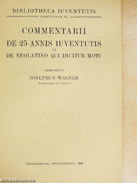 Emlékkönyv a Iuventus 25 éves jubileumára