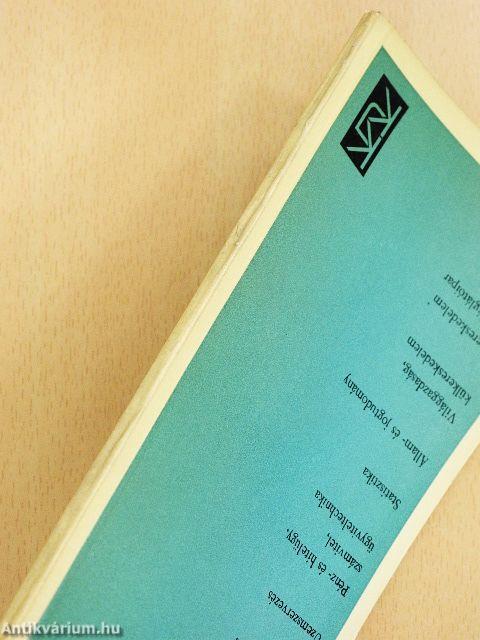 Közgazdasági és jogi könyvek jegyzéke 1967 I. félév