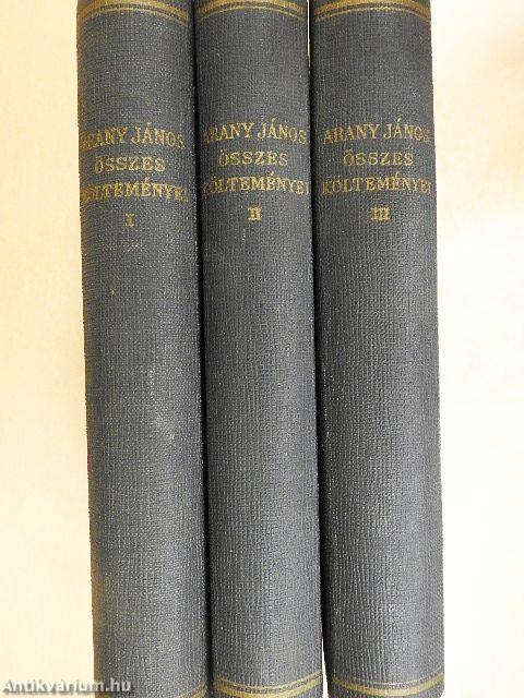 Arany János összes költeményei I-III.
