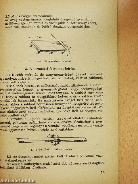 Technológiai előírások épületüvegezési, üvegbeton- és cserépkályhaépítő munkákhoz