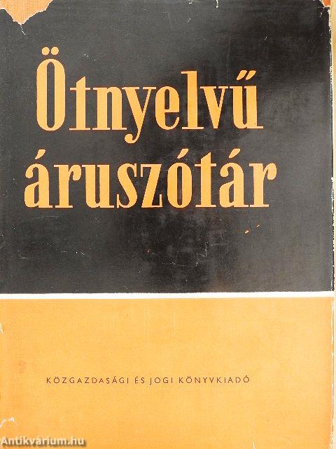 Ötnyelvű áruszótár