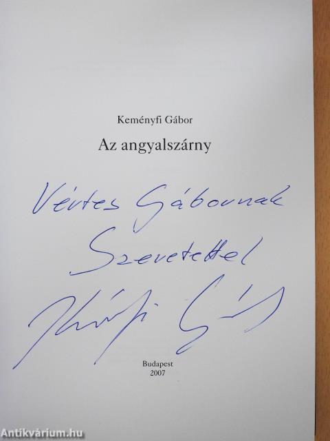 Az angyalszárny (dedikált példány)