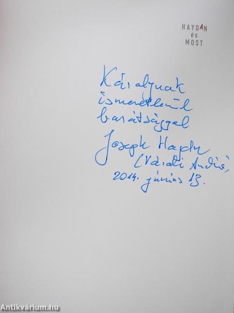 Haydan és most (dedikált példány)