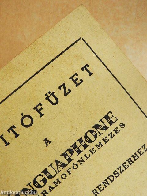 Tanítófüzet a Linguaphone gramofónlemezes nyelvtanító rendszerhez