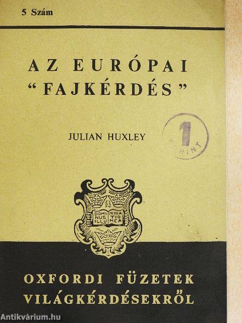 Az európai "fajkérdés"
