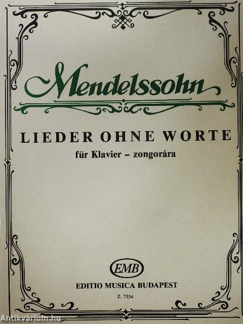 Lieder ohne Worte für Klavier