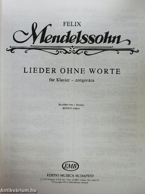 Lieder ohne Worte für Klavier