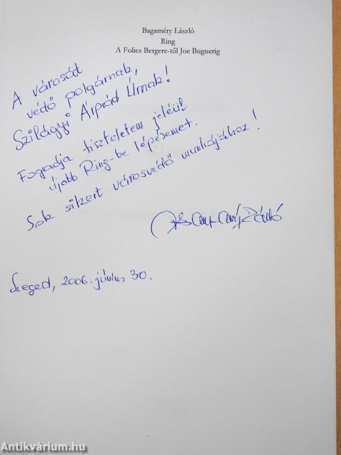 Ring (dedikált példány)