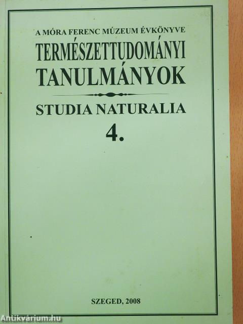 Természettudományi tanulmányok 4. (dedikált példány)